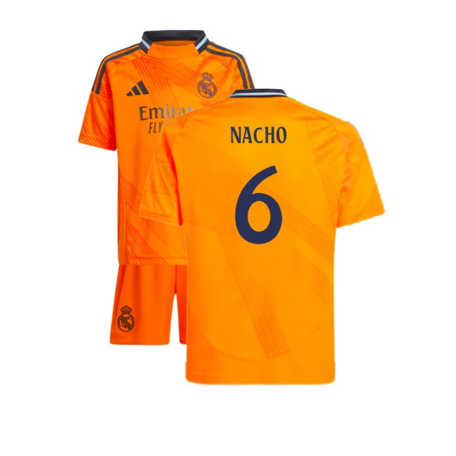 2024-2025 Real Madrid Away Mini Kit (Nacho 6)-SoccerKits Hub | Buy Soccer Jerseys Online